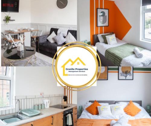 Modern 2-Bedroom Flat, 4 Beds, Contractor Friendly with Great Rates