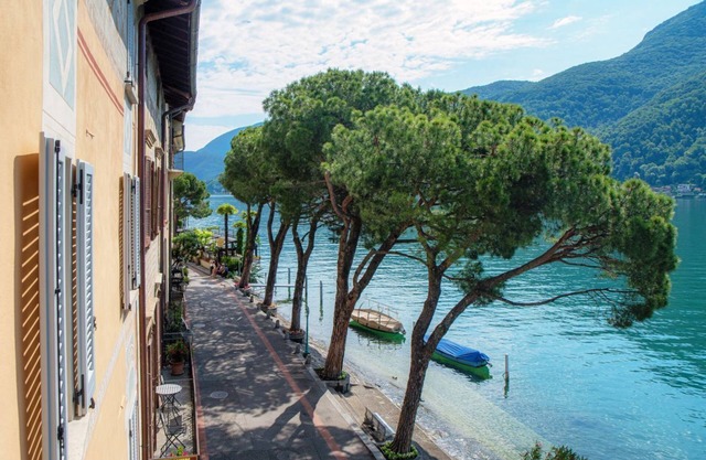 Moderno apartamento con vistas al lago en Morcote (Balcone sul Lago)