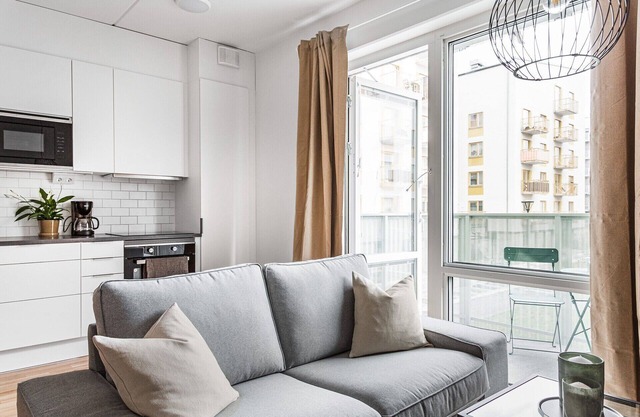Modern Stylish Apartment With Balcony In Stockholm
