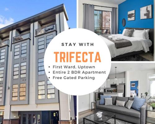 Modern Uptown 2BR Free Parking & Private Balcony