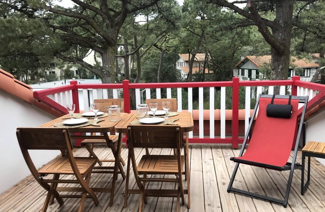 Nueva gran T2 contemporánea con terraza en la tranquilidad de los pinos a 100 m de la playa