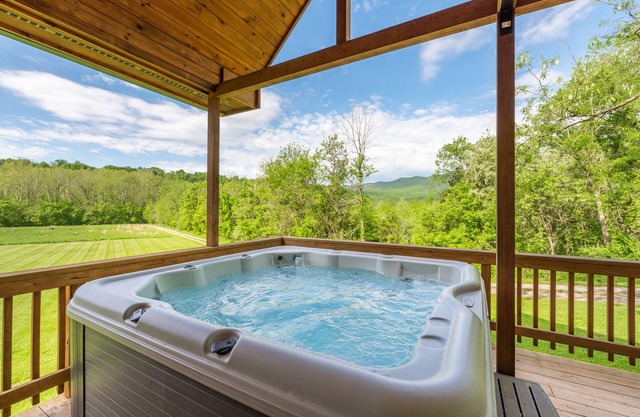 NUEVO Log Cabin by the River! Perfecto relajante retiro-Vistas y jacuzzi!