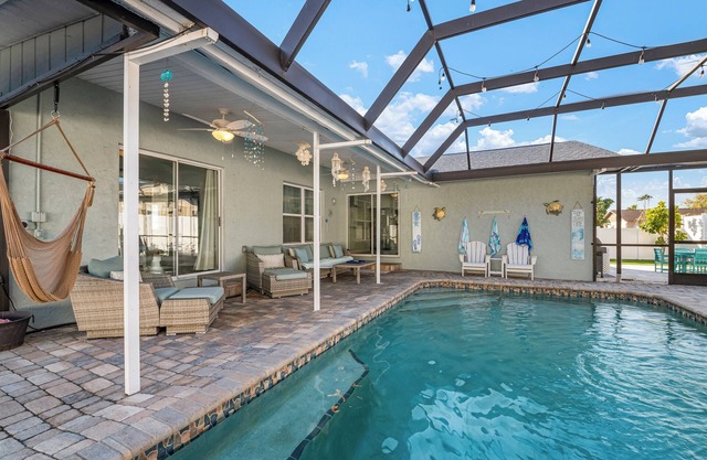 ⚓New - Waterfall Retreat! Private heated pool/spa Min from AMI⚓