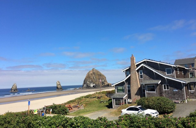 Casa frente al mar en la playa del cañón, Oregon.