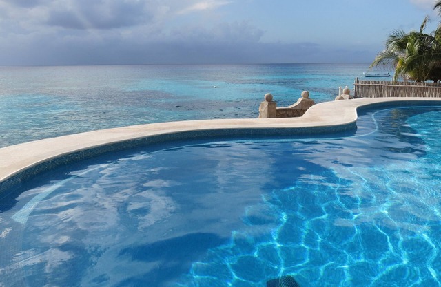 Condominio frente al mar en el océano más azul de la isla de Cozumel