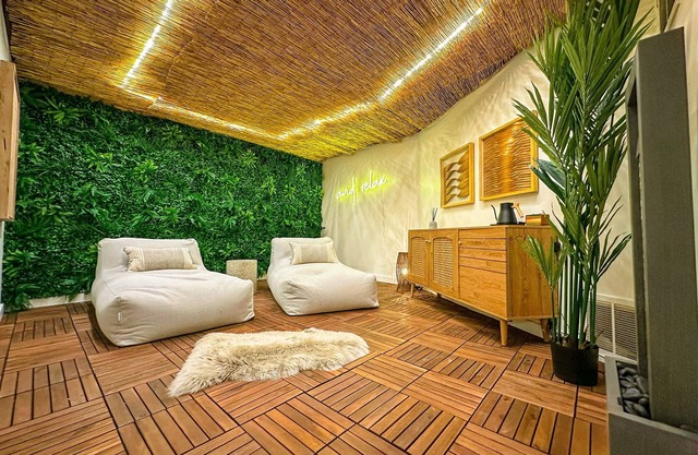 One-of-a-kind, modern retreat w/ indoor sports court, hot tub, and spa