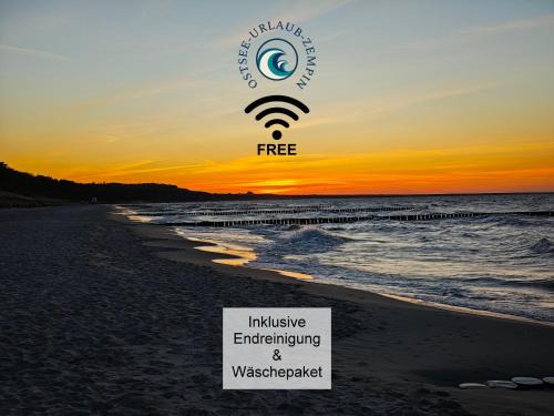 Ostsee-Urlaub-Zempin direkt am Küstenwald, nur wenige Minuten zum Strand, optimal für Paare mit einem Hund bis 40cm