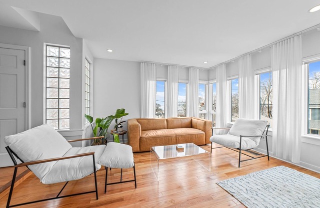 Panoramic views, steps to the water, 7 minute walk to private beach.