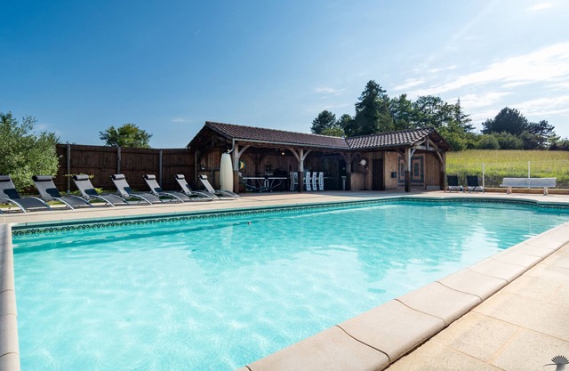 Pero pacífica céntrico Dordoña Casa rural con piscina privada climatizada ..