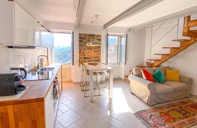 Penthouse with Views of the Alps, Perinaldo.