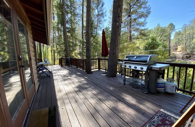 Pet-friendly cabin by the creek backing forest service