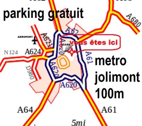 Pratique, Complet Sûr, Métro et Parking; Proche du Centre, de la Gare, de la Rocade, d'un supermarché. Tout à Pied.