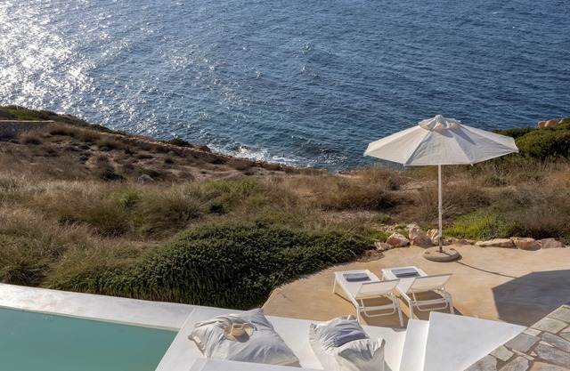 Thea Villas 4, totalmente equipada, impresionante vista panorámica al mar y al atardecer,