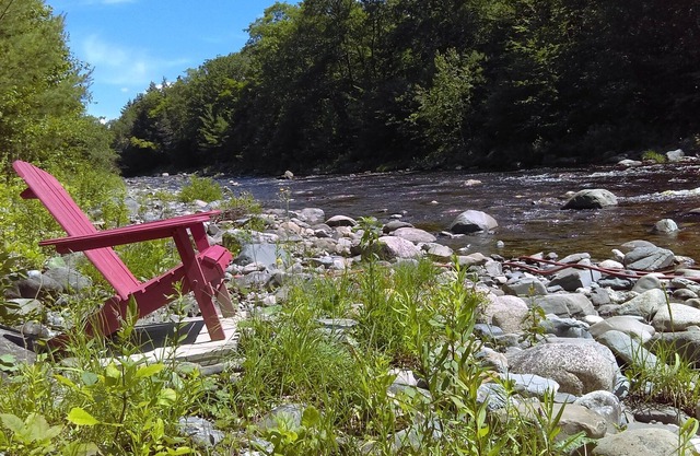 Camping privado de dos acres en el hermoso arroyo Maine con una acogedora cabaña rústica