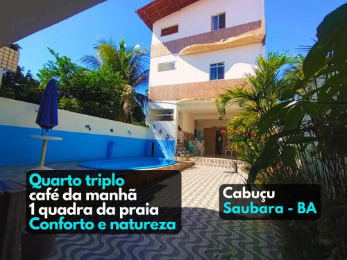 Quarto para até 4 em Pousada 1 quadra da Praia de Cabuçu, Saubara (BA)