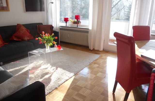Apartamento tranquilo y soleado en jardín