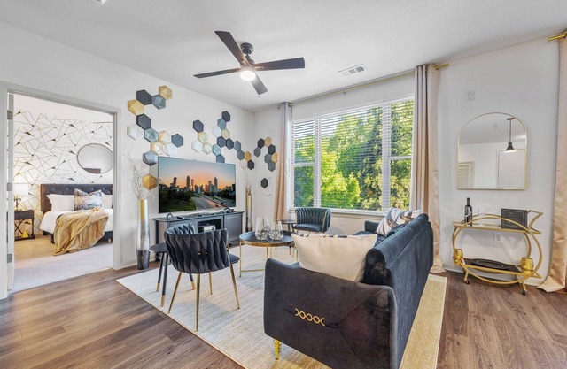 Regal Noir 2BR/2BA | Short-Term Rental in Decatur w/ Pool & Rooftop Lounge
