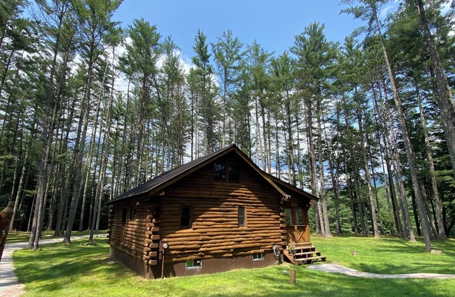 Riverfront Log Cabin with Mountain Views - Hot Tub & Wood Burning Fireplace