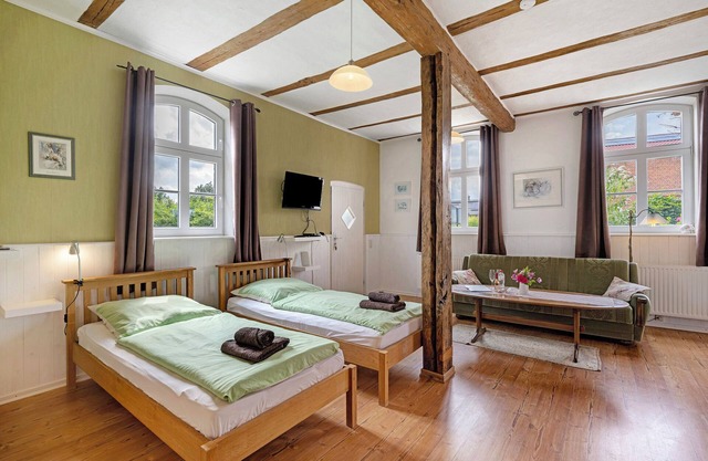 Habitación 'Grünes Zimmer' con jardín compartido y Wi-Fi