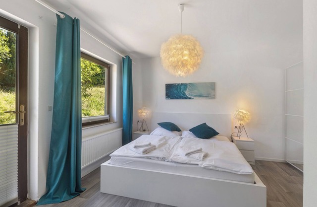 Habitación "Océano" con terraza compartida, jardín y Wi-Fi