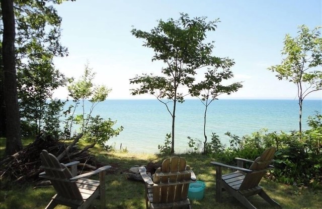 Casa rústica en el lago Michigan: Playas impresionantes y puestas del sol