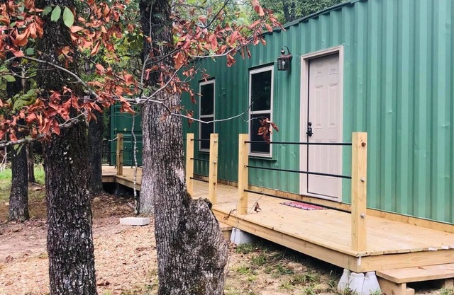 Rustic Cove Container ~ unique quirky tiny house ~ Fast Wi-Fi