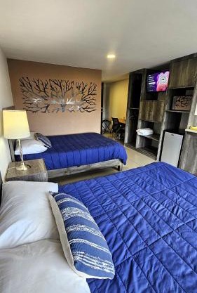S10 DOBLE CAMA MATRIMONIAL Premium Suite Frente al TEC CEM con Cocineta WiFi Balcón Parking Terraza