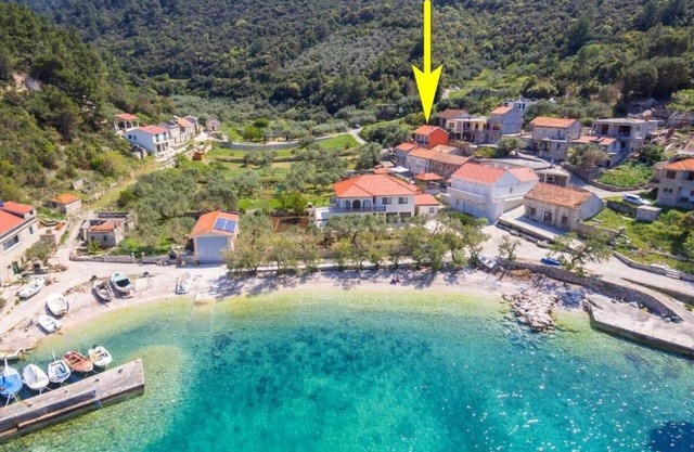 Casa de vacaciones junto al mar Bahía Babina, Korcula (K-19712)