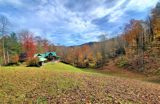 Secluded mountain cabin w. amazing views on 12 acres 3 miles to Blue Ridge Pkwy!