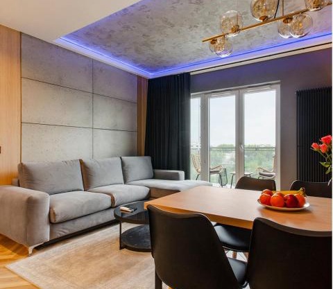 SKY Home- Wood Penthouse -Manufaktura, Parking, Klimatyzacja, Dostęp na Kod