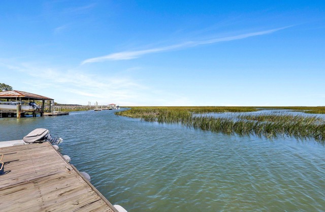 Soaring Views of River + Marsh w/ Private Dock by Lucky Savannah