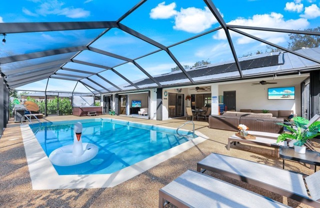 Spacious 3BD Home w/ Pool, lanai & Hot Tub- Near Beaches by Elevated Escapes Group