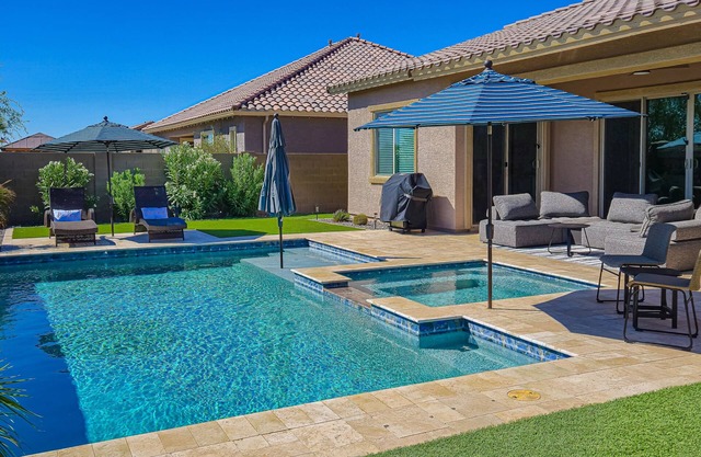 Spacious home-w/ a pool, hot tub & game room & close to attractions