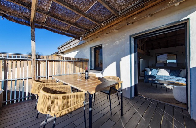 Estudio 'Au Chai Bigaroux' con terraza privada, Wi-Fi y aire acondicionado