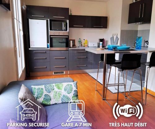Studio 2 pers avec parking proche Versailles Paris
