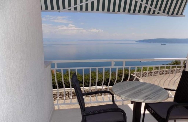 Apartamento Estudio en Mošćenička Draga con Seaview, Terraza, Acondicionador, WIFI (4364-2)