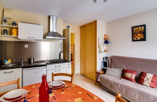 Estudio cabina en Esquièze-Sère para 6 con balcón, vista a la montaña y aparcamiento