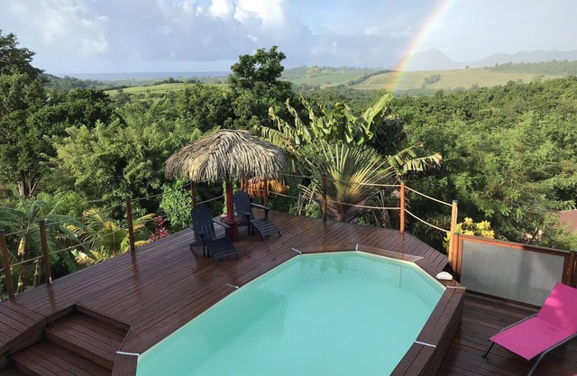 Studio Frégate, en el corazón del Caribe, vista al mar y piscina, Ste Luce