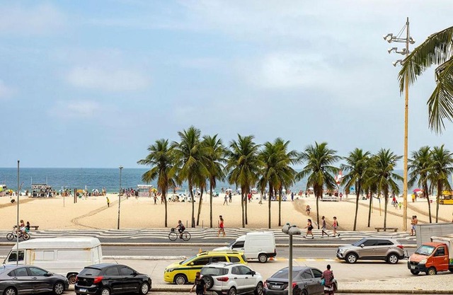 Studio frente mar no Leme para 2 pessoas