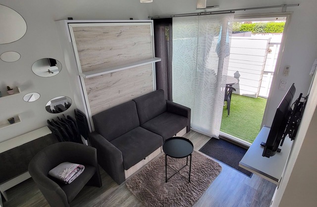 Estudio-Confortable-Baño con ducha-Terraza