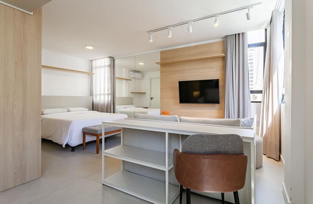 Estudio con Lavadora, Sala y Cocina