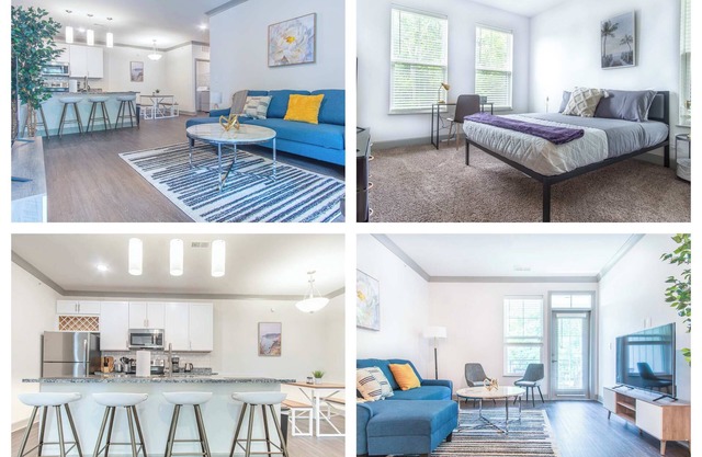 Stylish 3BR Getaway | Pool, Gym Access & Free Parking