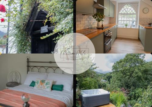 Stylish and spacious four-bedroom cottage by the river Eco-friendly hot tub, cozy open fireplace Beautiful view