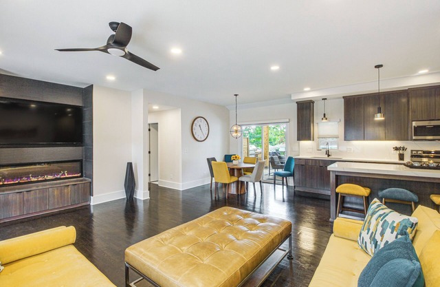 Stylish & Modern Lenexa Haven w/ Fire Pit & Deck!