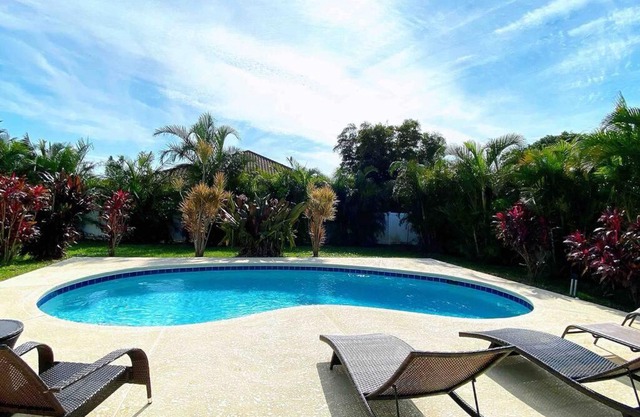 Sunshine Retreat with heated saltwater pool
