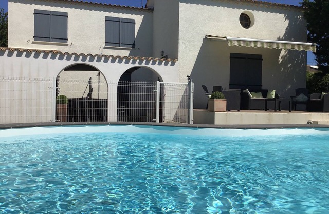 Espléndido chalet con piscina a 10 minutos de las playas de Agde y Marseillan