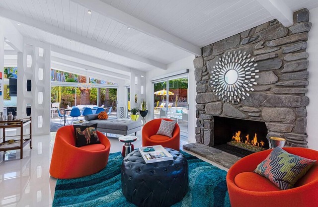 Swank Casa! Mediados de siglo Diseñador Showplace! 4 Master Suites! Pool! Spa! Mt Views