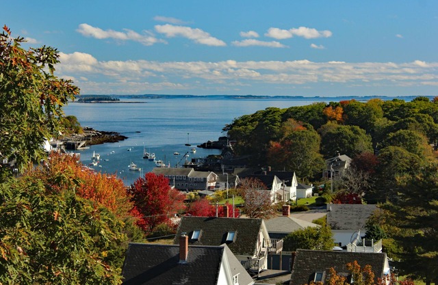 SYLVAN The Moorings, vista al mar, piscina y cerca de la playa de Pemaquid.