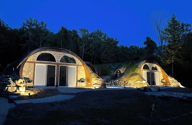 The Bay Shore Shire Waterfront ‘Hobbit’ Home Stunning Sunsets Earth Covered