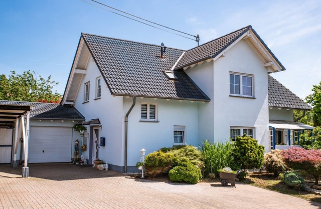 La casa azul en Dürrholz en Westerwald